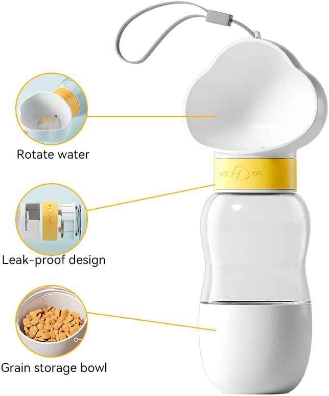 Die perfekte Hundetrinkflasche 2-in-1 für unterwegs und Zuhause – Praktisch & funktional mit optimaler Wasseraufnahme