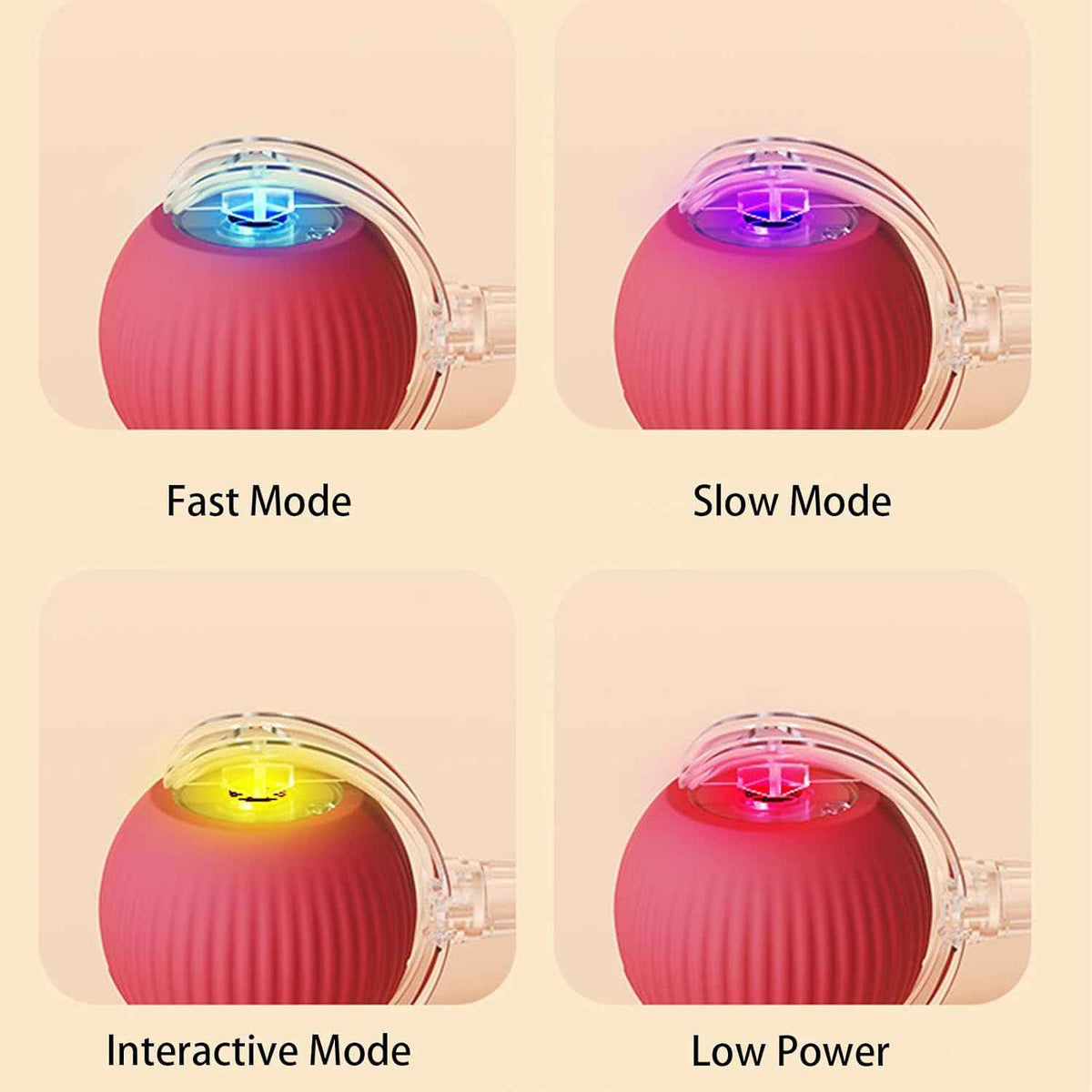 Rolling Ball Ball For Dogs Doggie Ball Interactive Dog Smart Ball Toy Interactive Cat Ball Toy 360 Smart Automatic Rolling Pet Ball