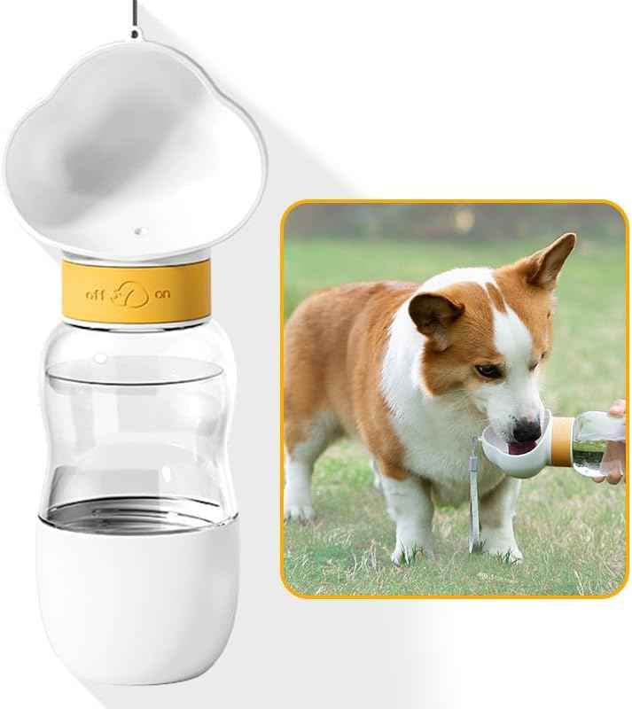 Die perfekte Hundetrinkflasche 2-in-1 für unterwegs und Zuhause – Praktisch & funktional mit optimaler Wasseraufnahme